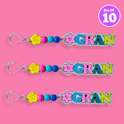 Set of 10 - Gran Keyring