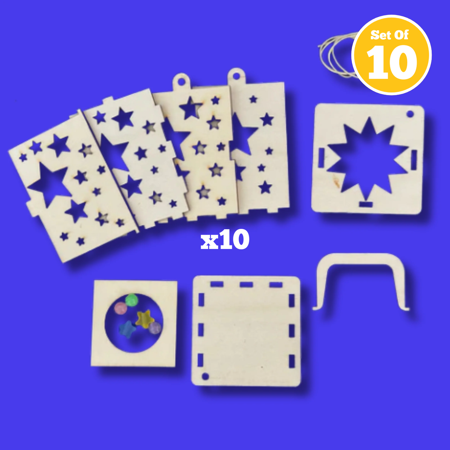 Set of 10 - Star Lantern