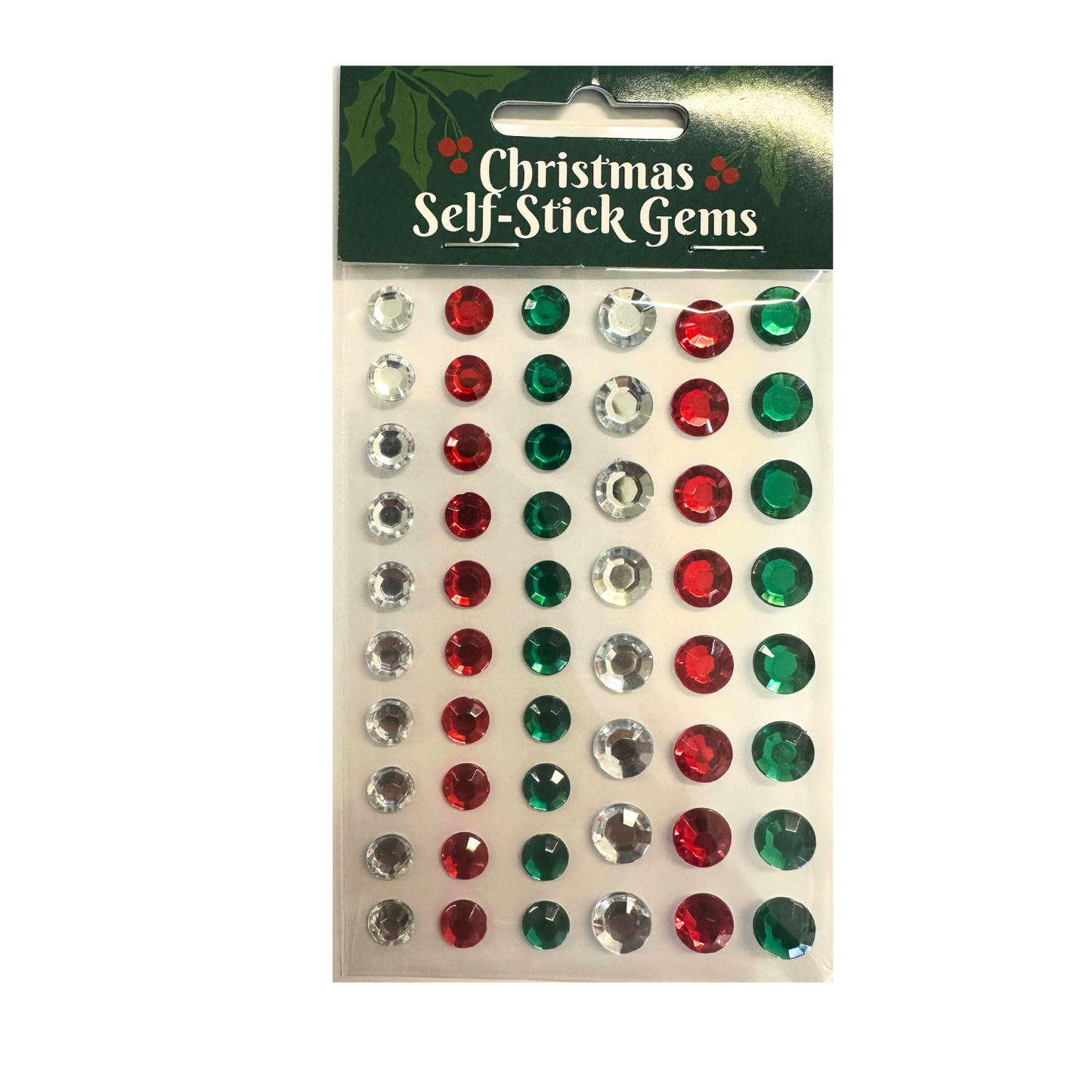 Christmas Self Stick Gems
