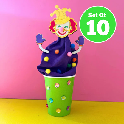 Set of 10 - Clown Puppet