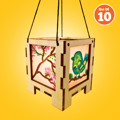 Set of 10 - Glowing Box Lantern