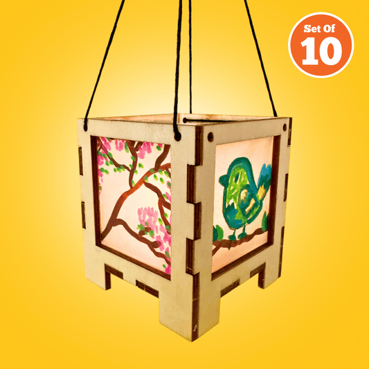 Set of 10 - Glowing Box Lantern