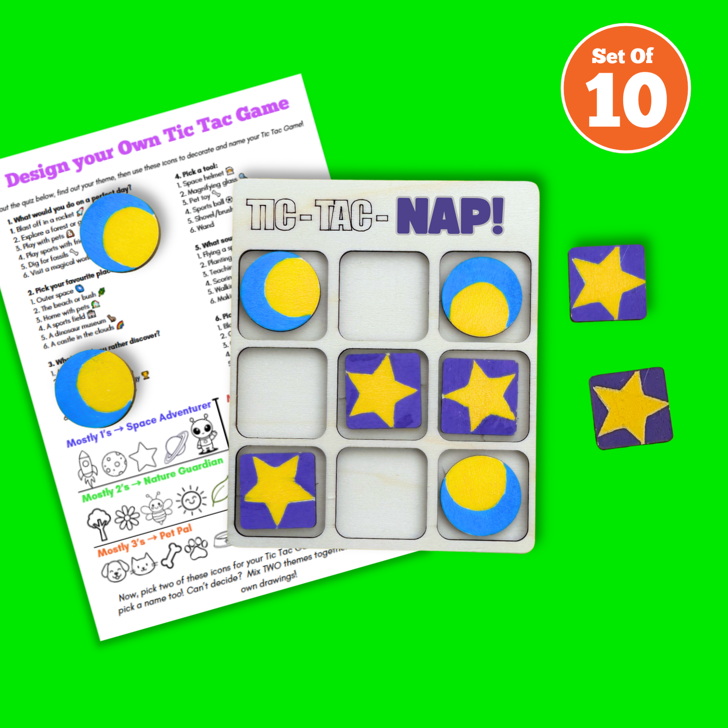 Set of 10 - Tic Tac ... Design Your Own!