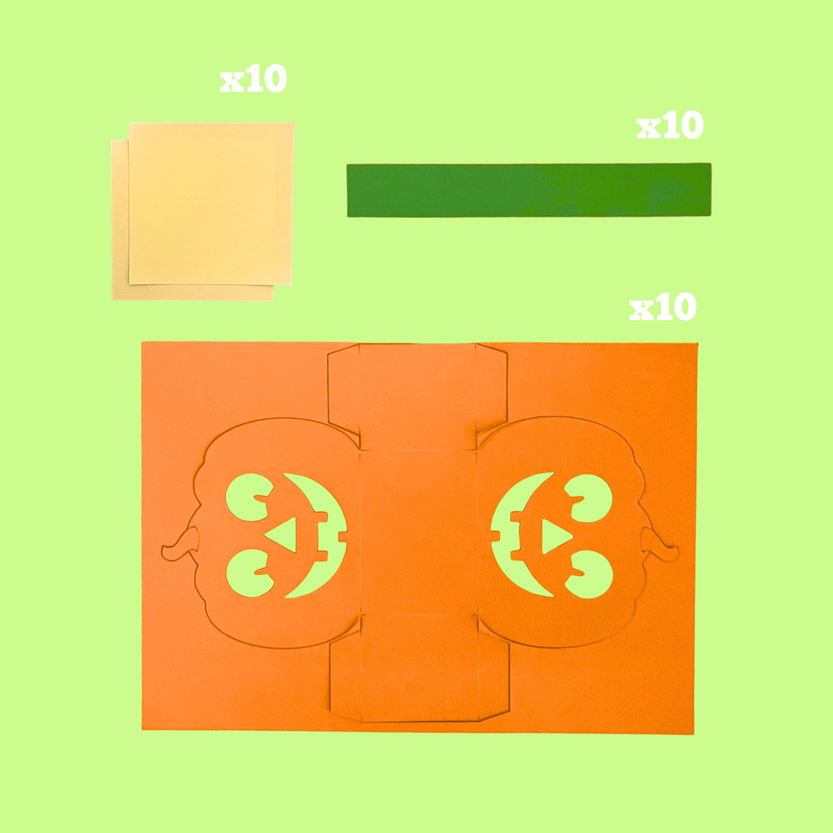 Set of 10 -  Halloween Basket