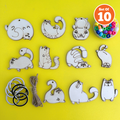 Set if 10 - Kitty Bag Charm