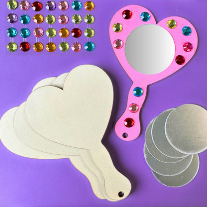 Set of 10 - Heart Mirror Wand