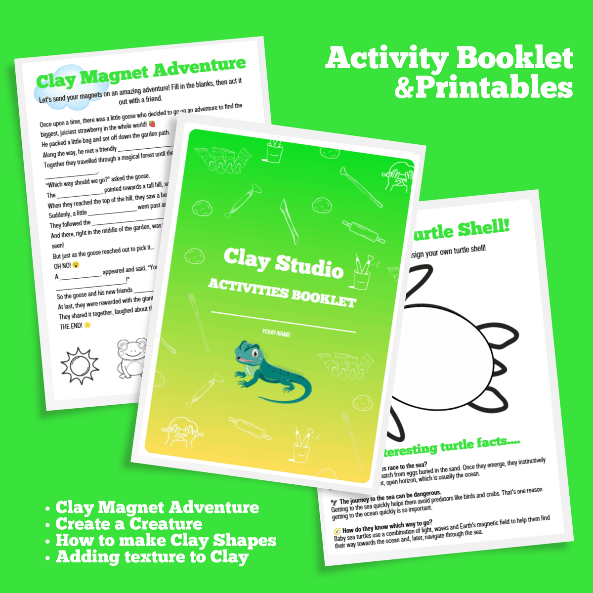 Clay Studio Full Day Activity Pack
