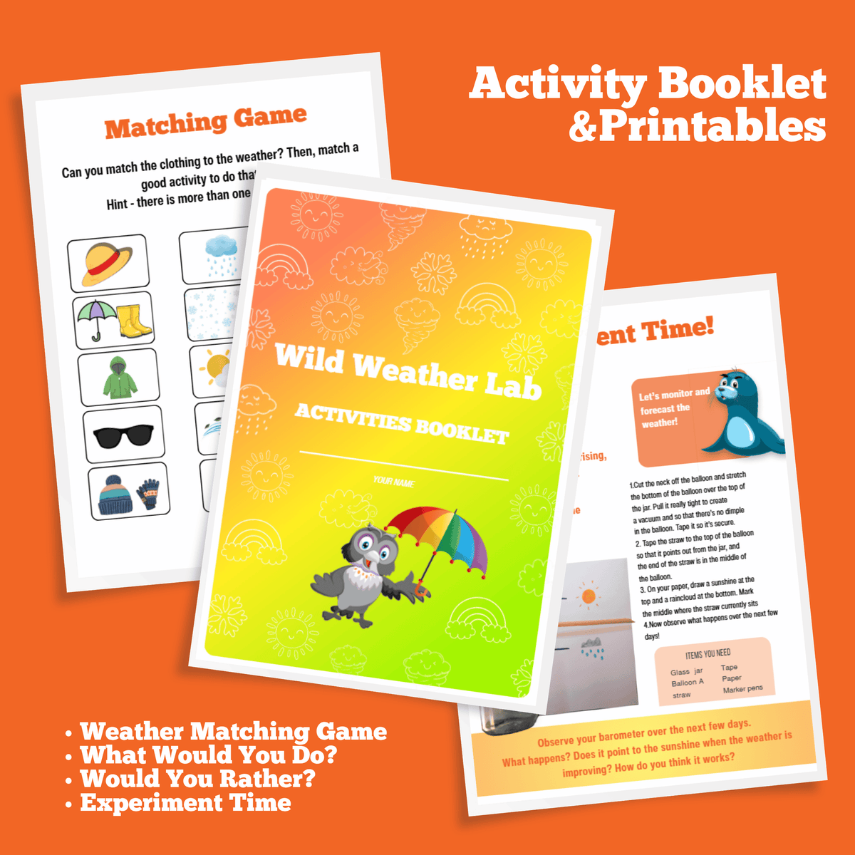 Wild Weather Lab Full Day Activity Pack
