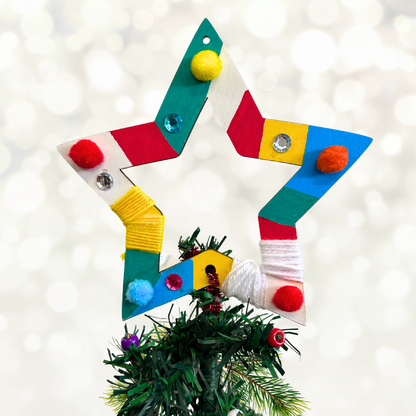 Star Shapes - Set of Three (Tree Topper, Hanging Decorations)