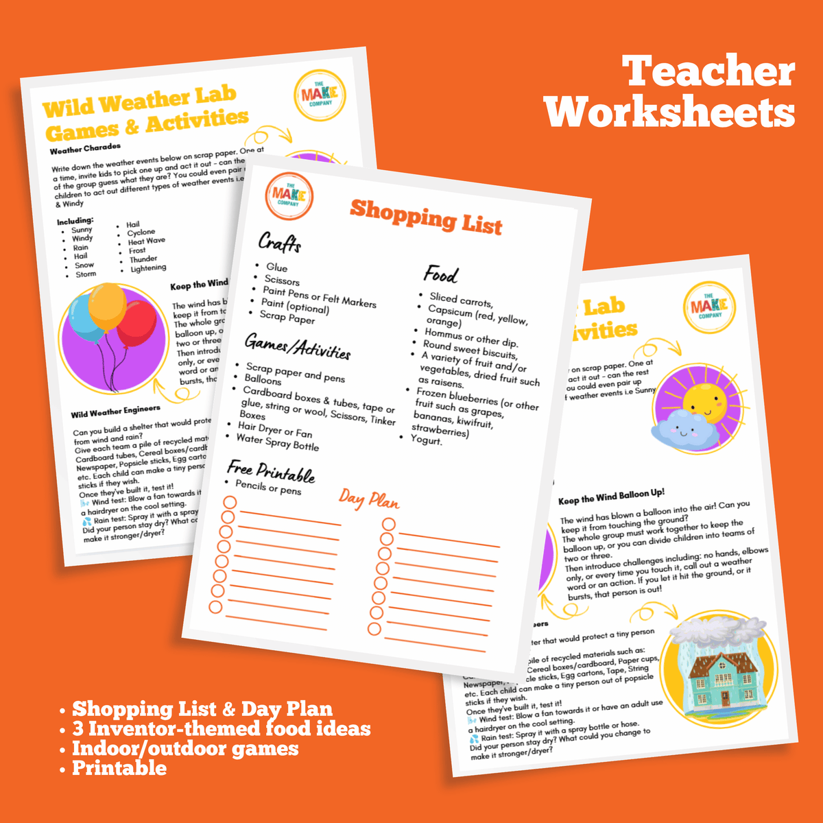 Wild Weather Lab Full Day Activity Pack