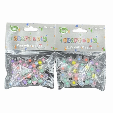 Transparent Flower Beads (Pack of 2)