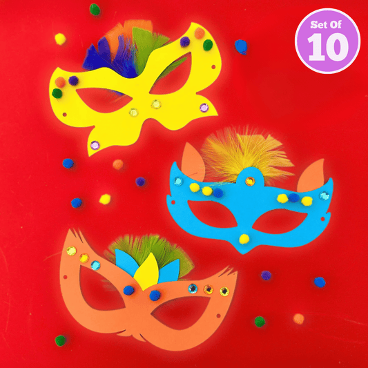 Set of 10 - Colourful Masks