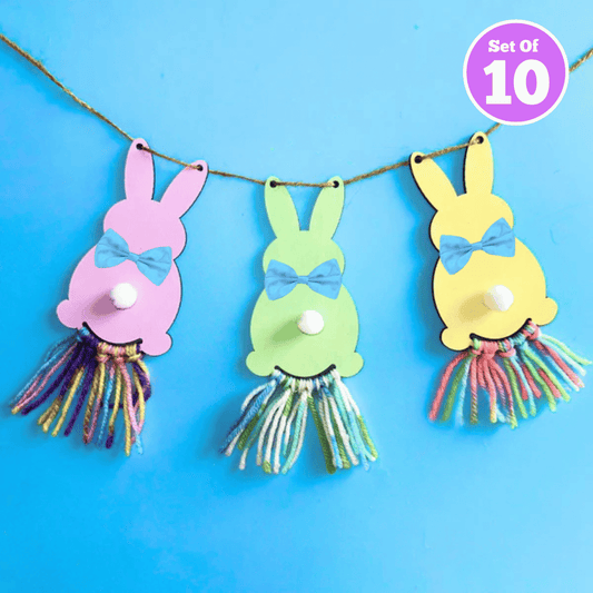 Set of 10 - Macrame Bunny