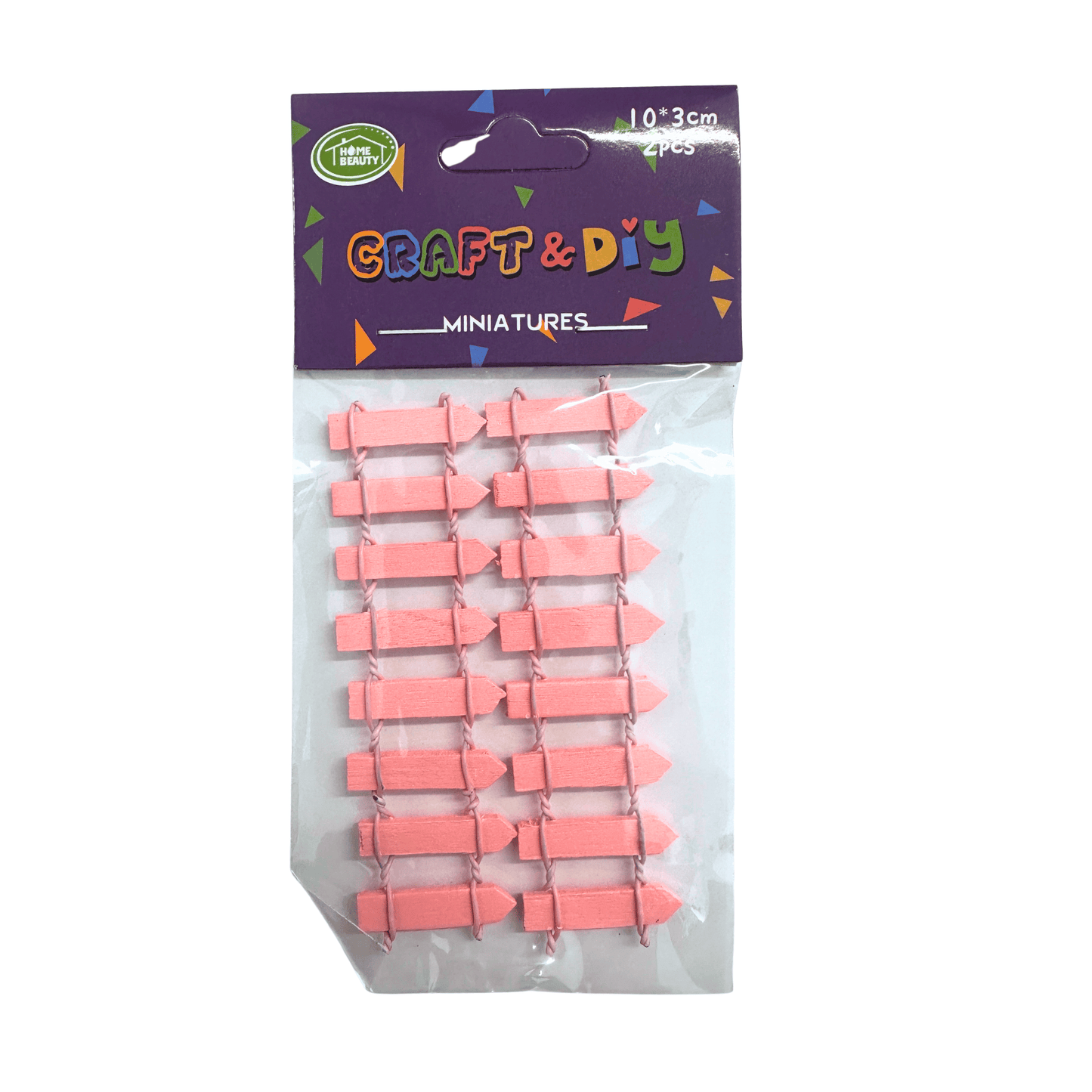 SALE - Coloured Mini Picket Fence 2pc