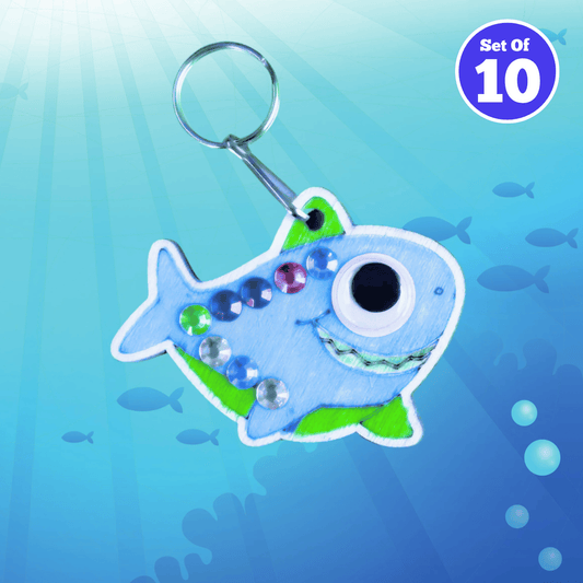 Set of 10 - Shark Bag Charm