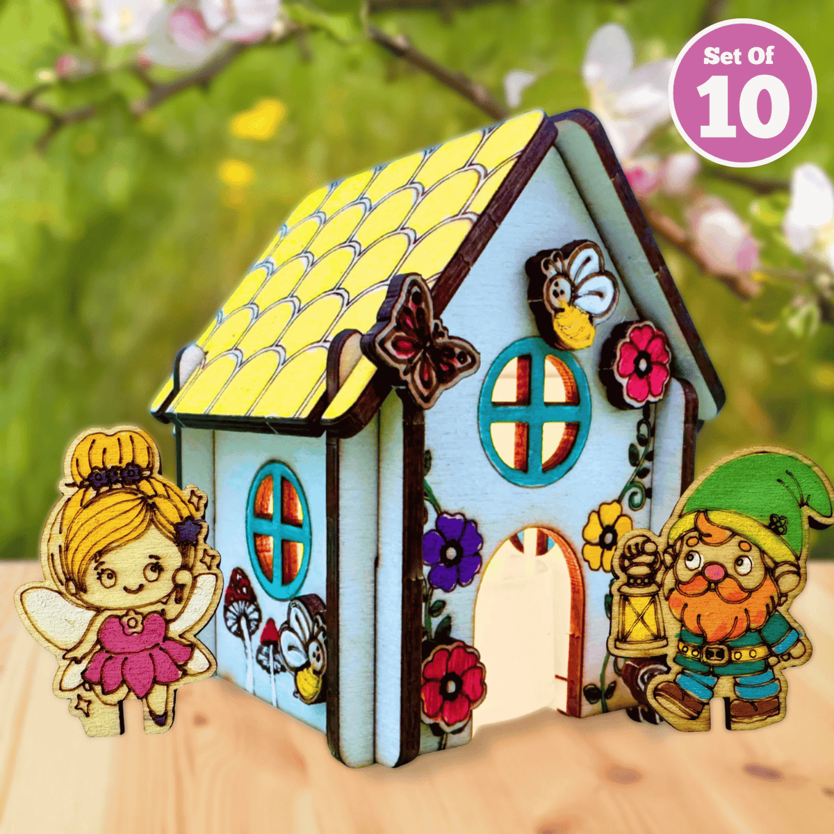 Set of 10 - Mini Fairy House