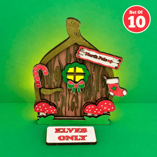 Set of 10 - Elf Door