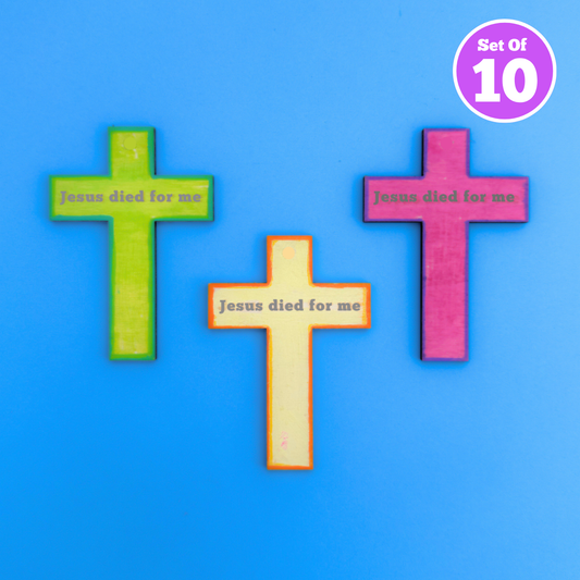 Set of 10 - Cross Magnet