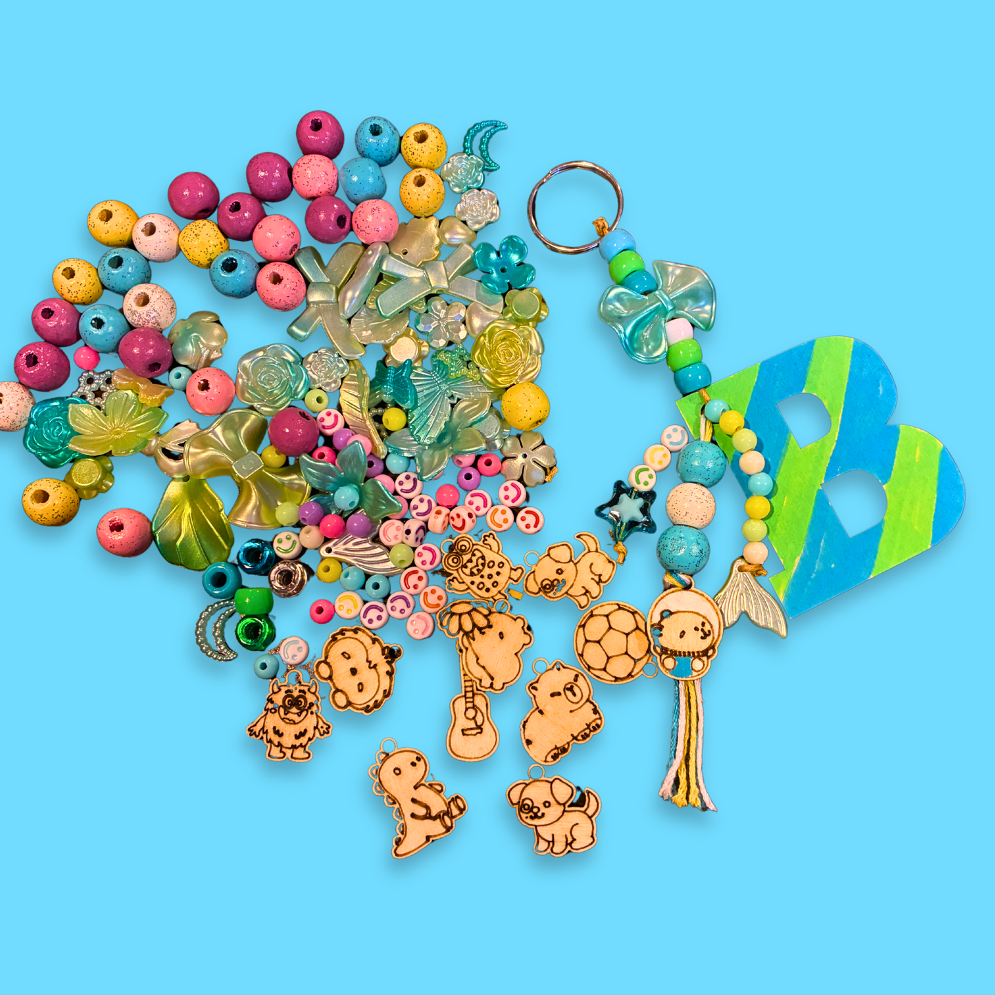 Letter Bag Charm