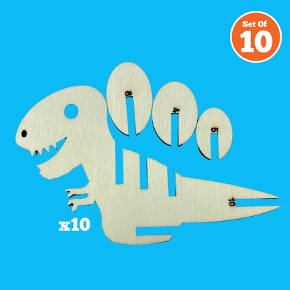 Set of 10 - 3D Dino Fossil Model