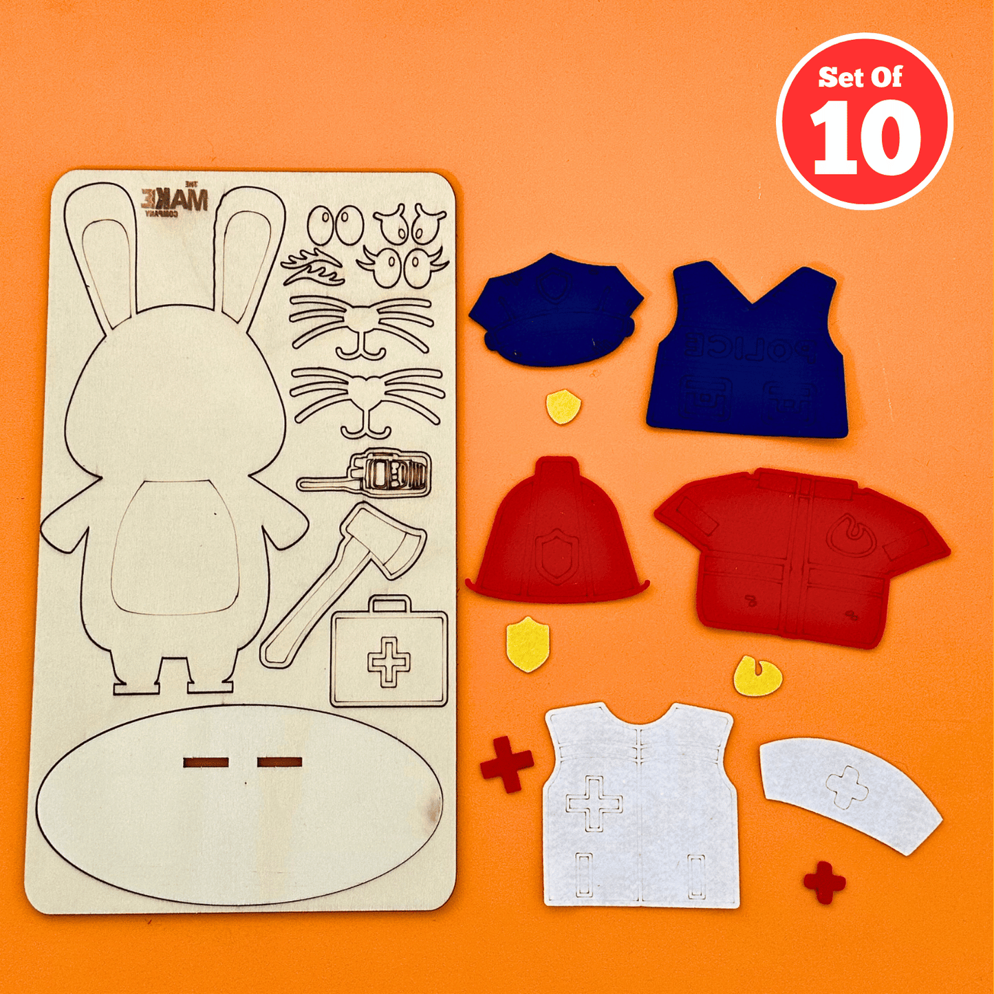 Set of 10 - Emergency Bunny