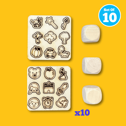 Set of 10 - Story Tale Dice