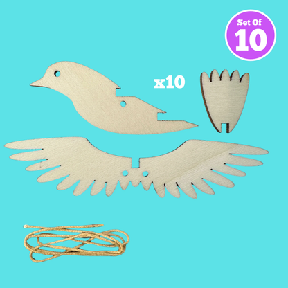 Set of 10 - Flying Bird