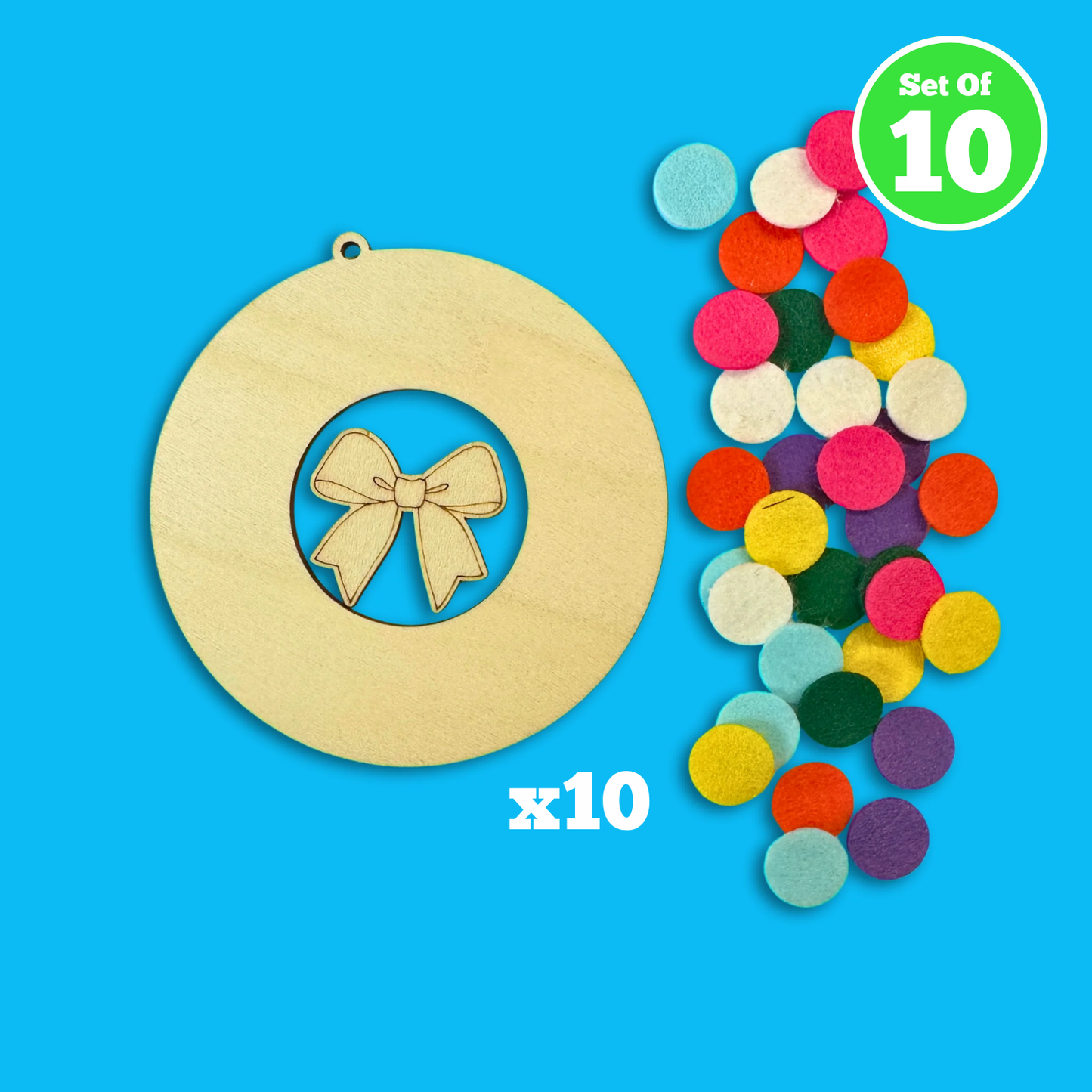 Whimsical Mini Christmas Wreath