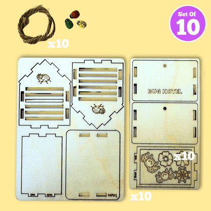 Set of 10 - Mini Bug Hotel