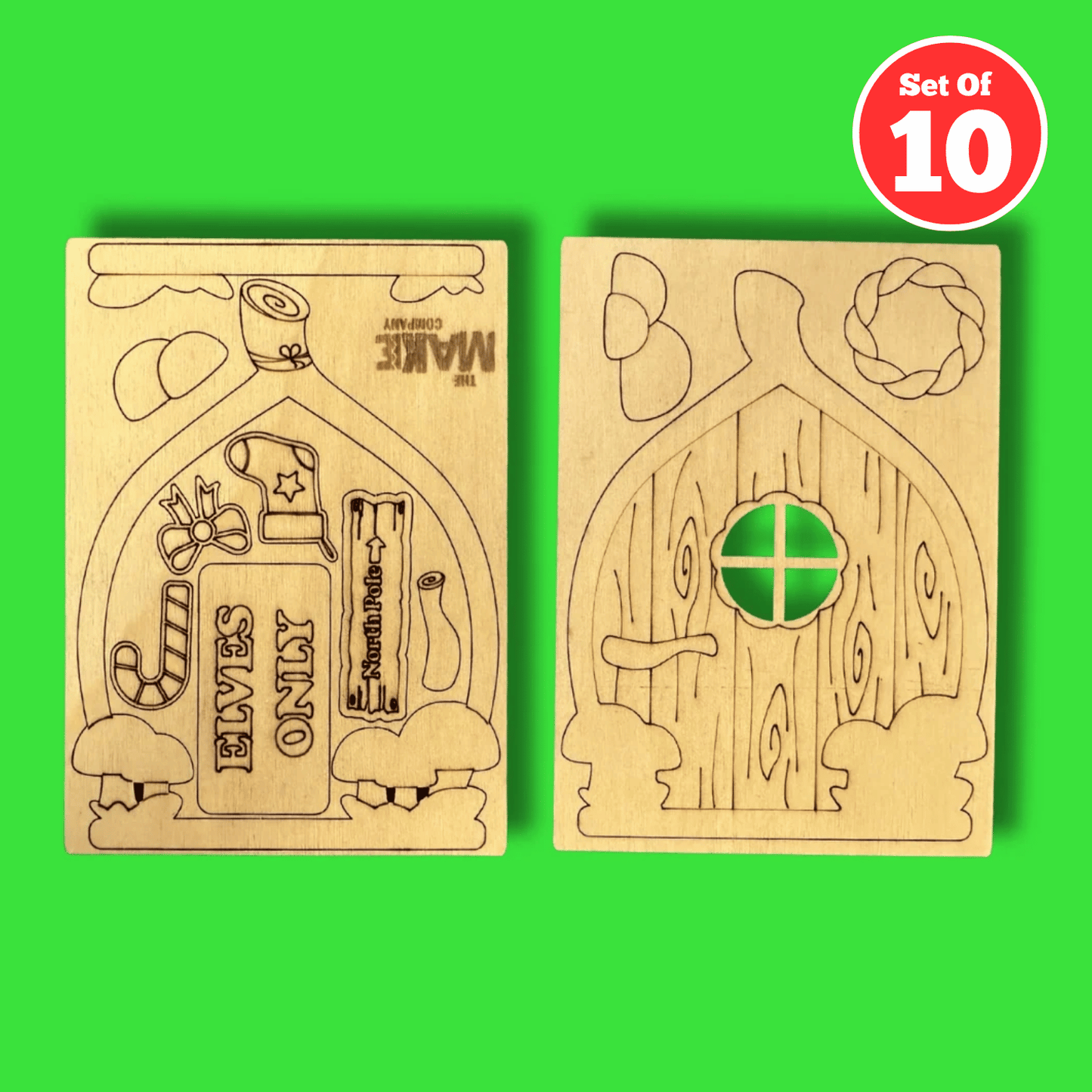 Set of 10 - Elf Door