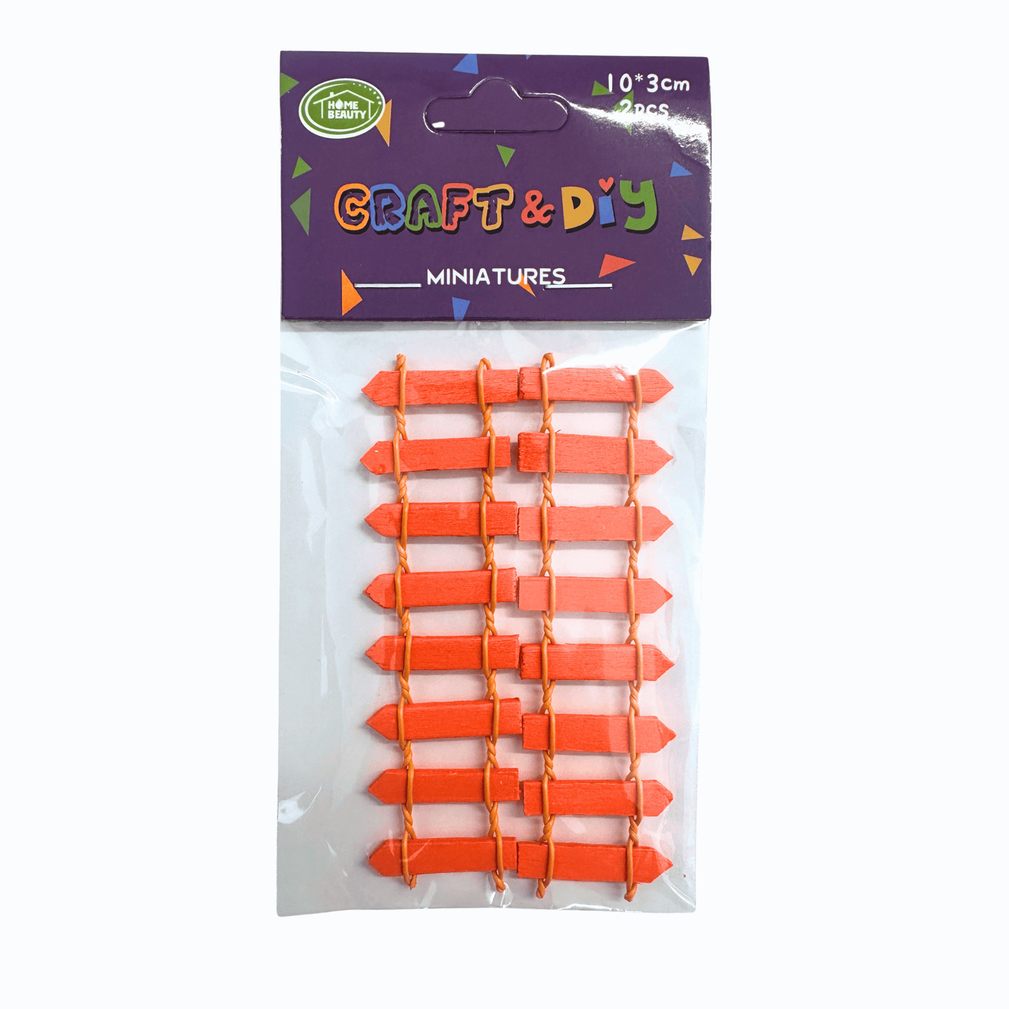 SALE - Coloured Mini Picket Fence 2pc