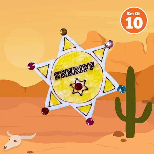 Set of 10 - Sheriff's Badge