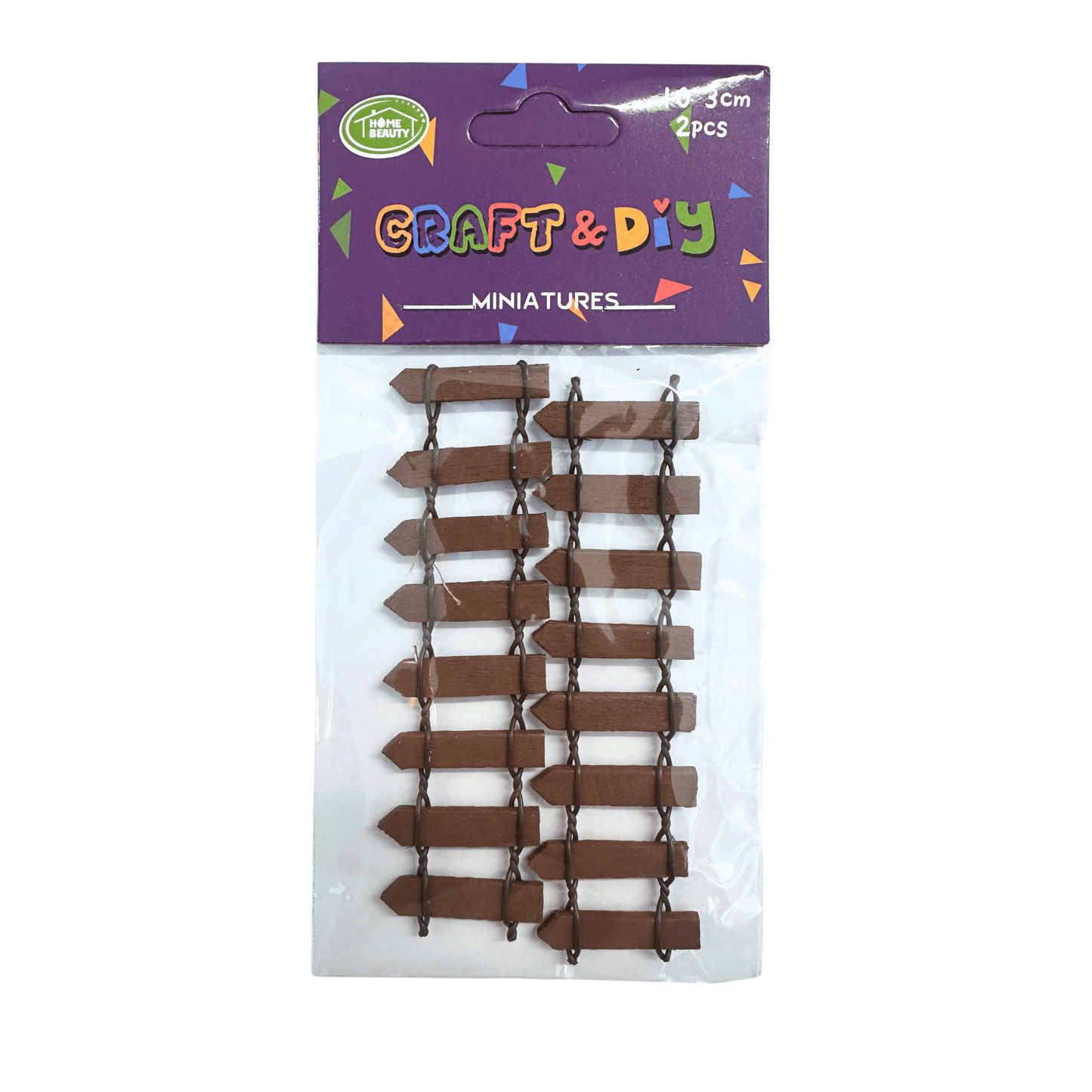 SALE - Coloured Mini Picket Fence 2pc