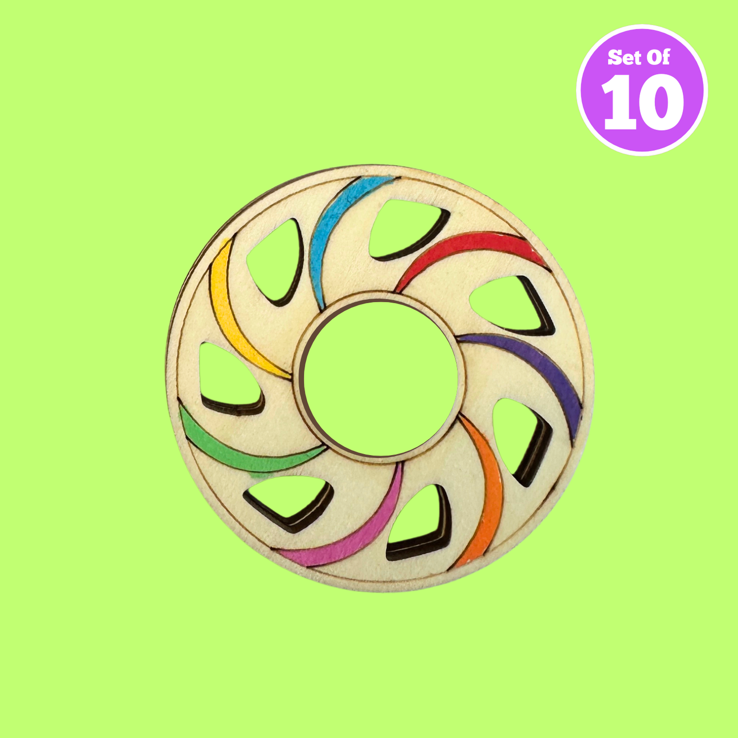 Set of 10 - DIY Fidget Spinner