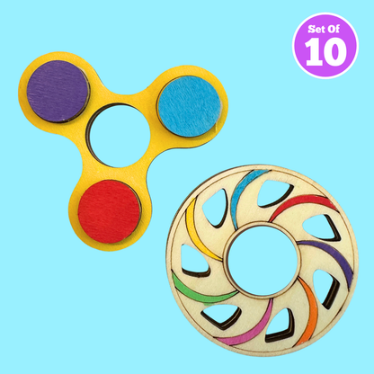 Set of 10 - DIY Fidget Spinner