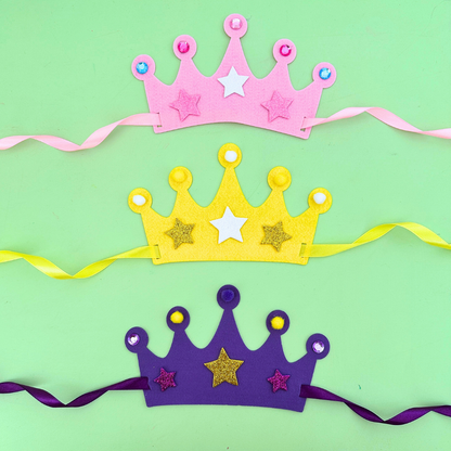 Set of 10 - Felt Tiara