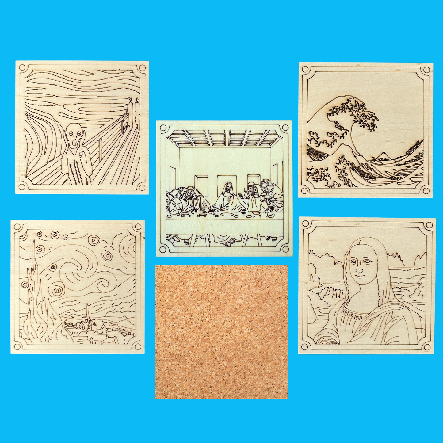 Art Coaster Set of 10