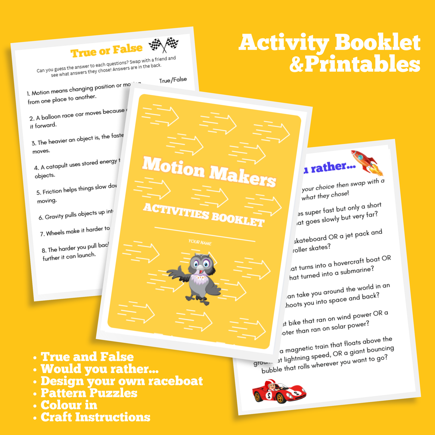 Motion Makers Full Day Activity Group Pack