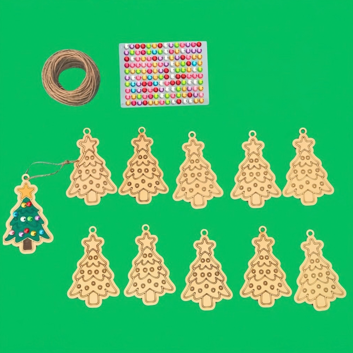 Set of 10 - Christmas Tree Decoration