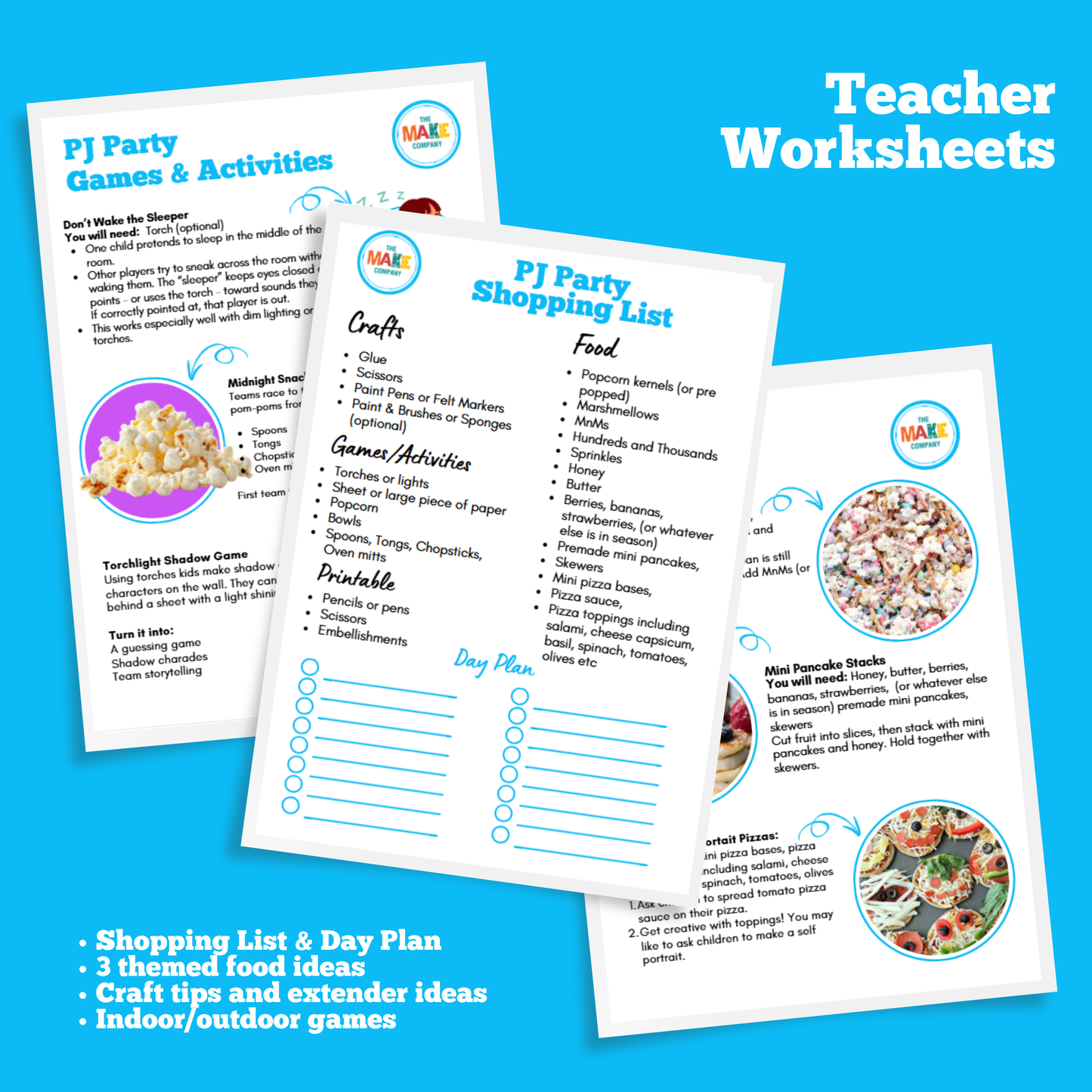PJ Day Full Day Activity Group Pack
