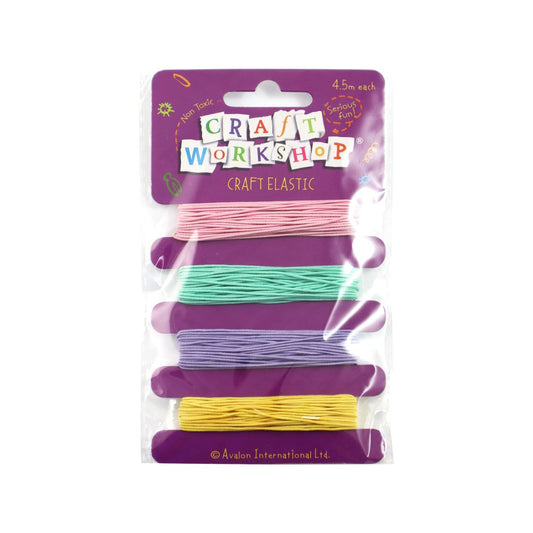 Craft Stretch Elastic  - 4 Pastel Colours