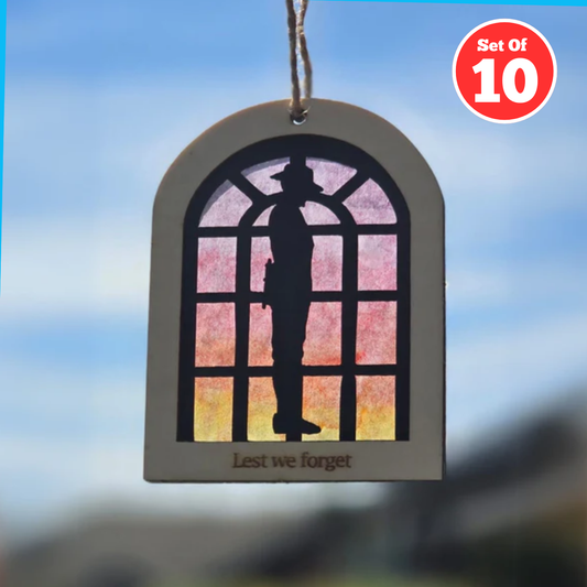 Set of 10 - ANZAC Day Soldier Frames