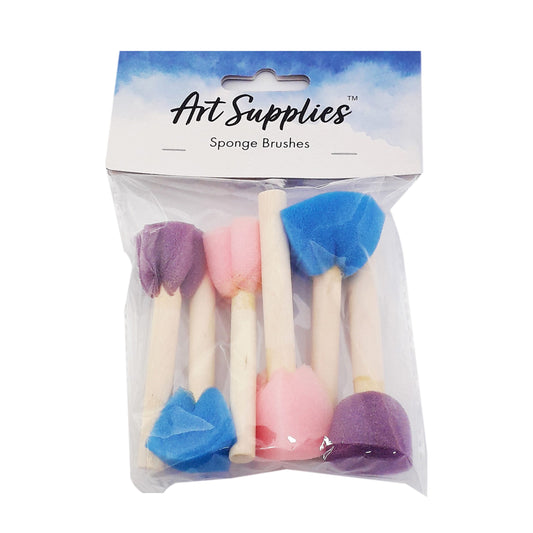 Sponge Brushes 6 Shapes 3cm