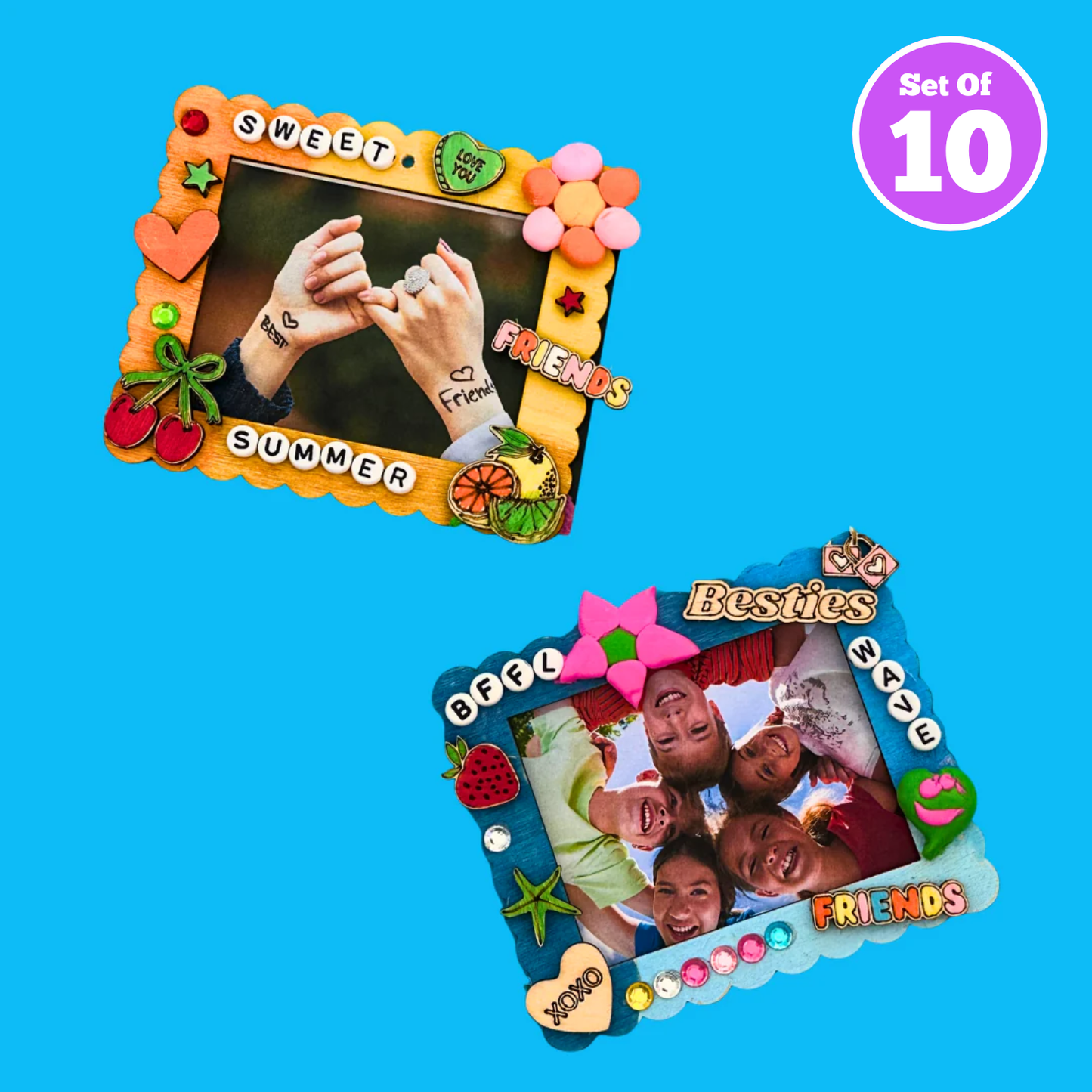 Set of 10 - BFF Photo Frames