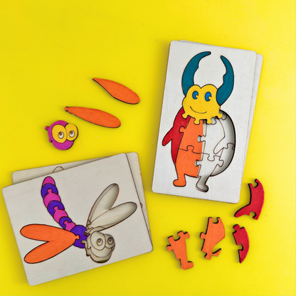 Set of 10 - Bug Puzzles