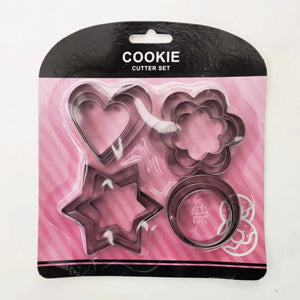 Set of 12 basic cookie cutter shapes