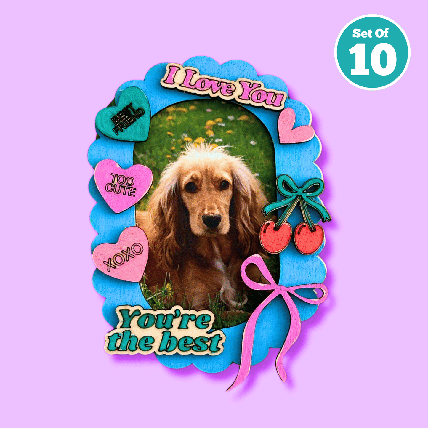 Set of 10 - 'Best Friends' Frame - Round