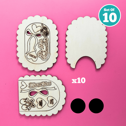 Set of 10 - 'Best Friends' Frame - Round