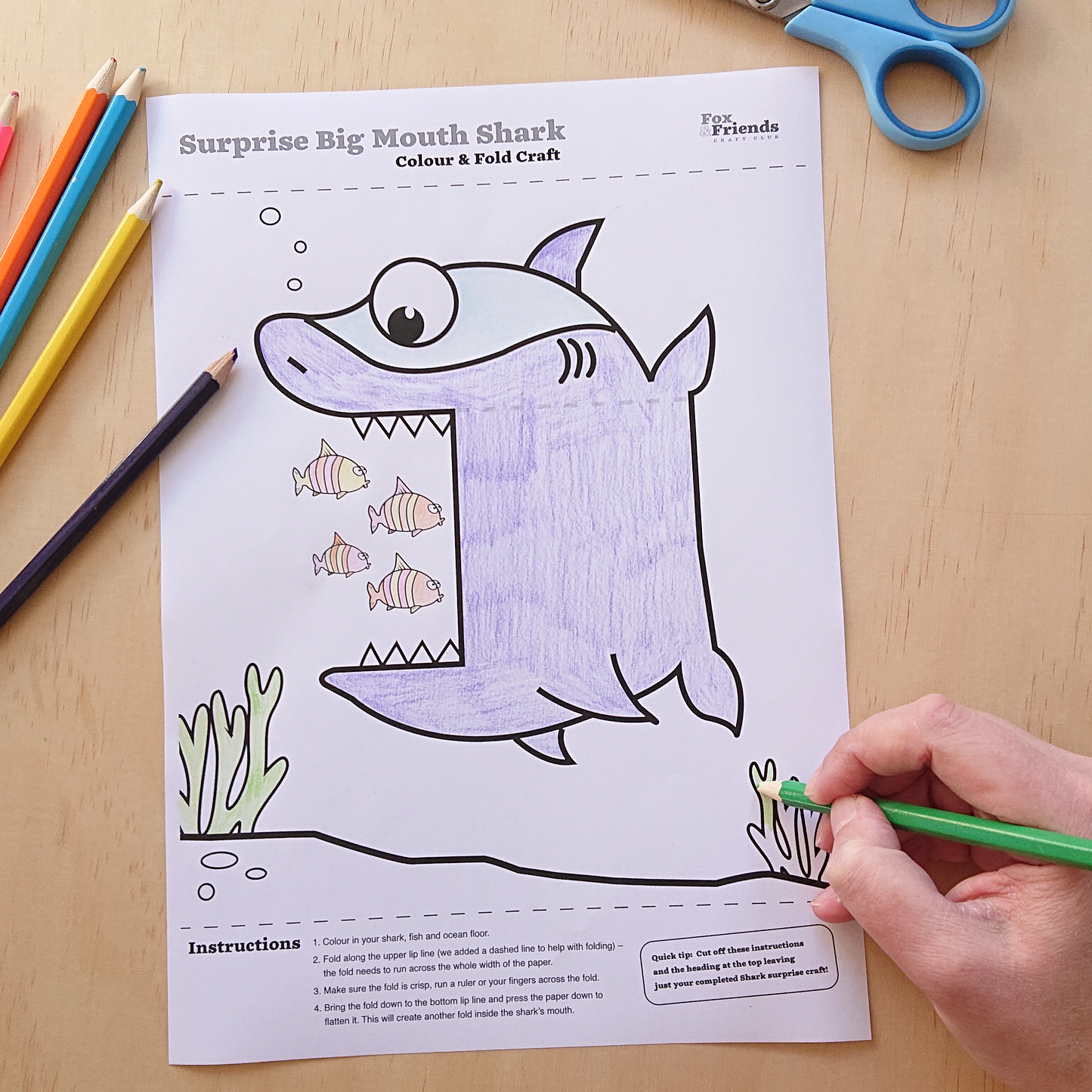 Big Mouth Shark Printable