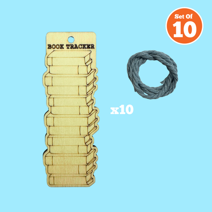 Set of 10 - Book Tracker Book Mark